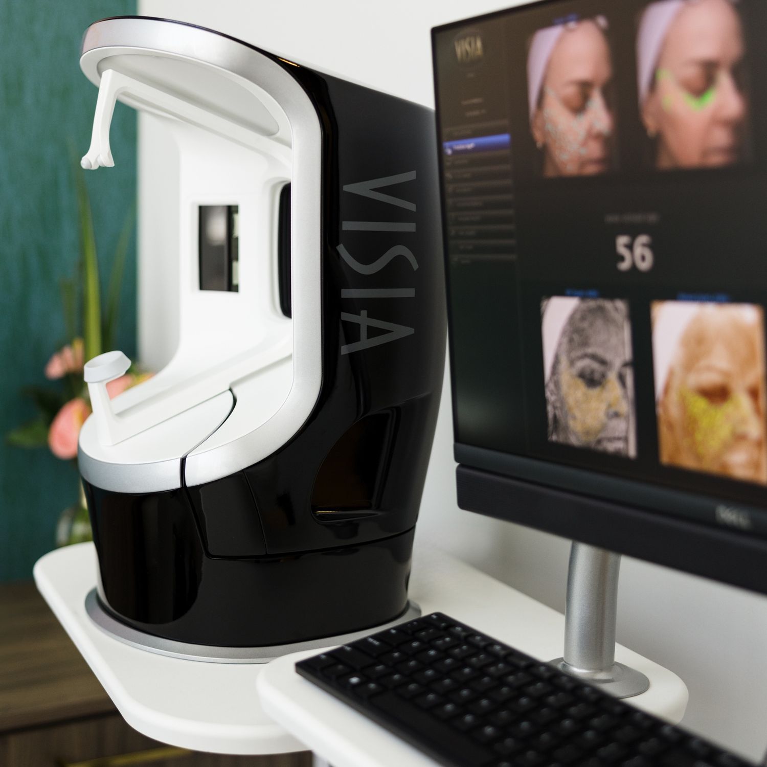 Woman signaling to keep quiet with finger.