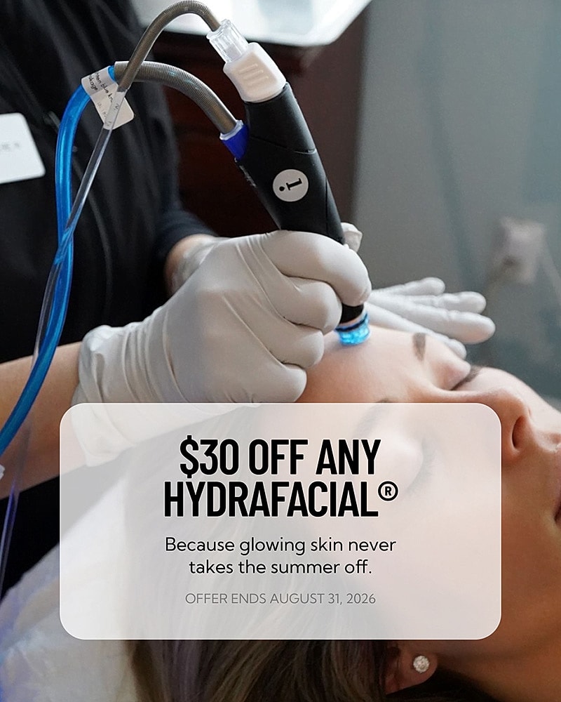 Hydrafacial treatment with promotional discount offer
